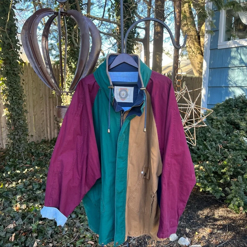 Vintage Venizia color block jacket. - Picture 5 of 6